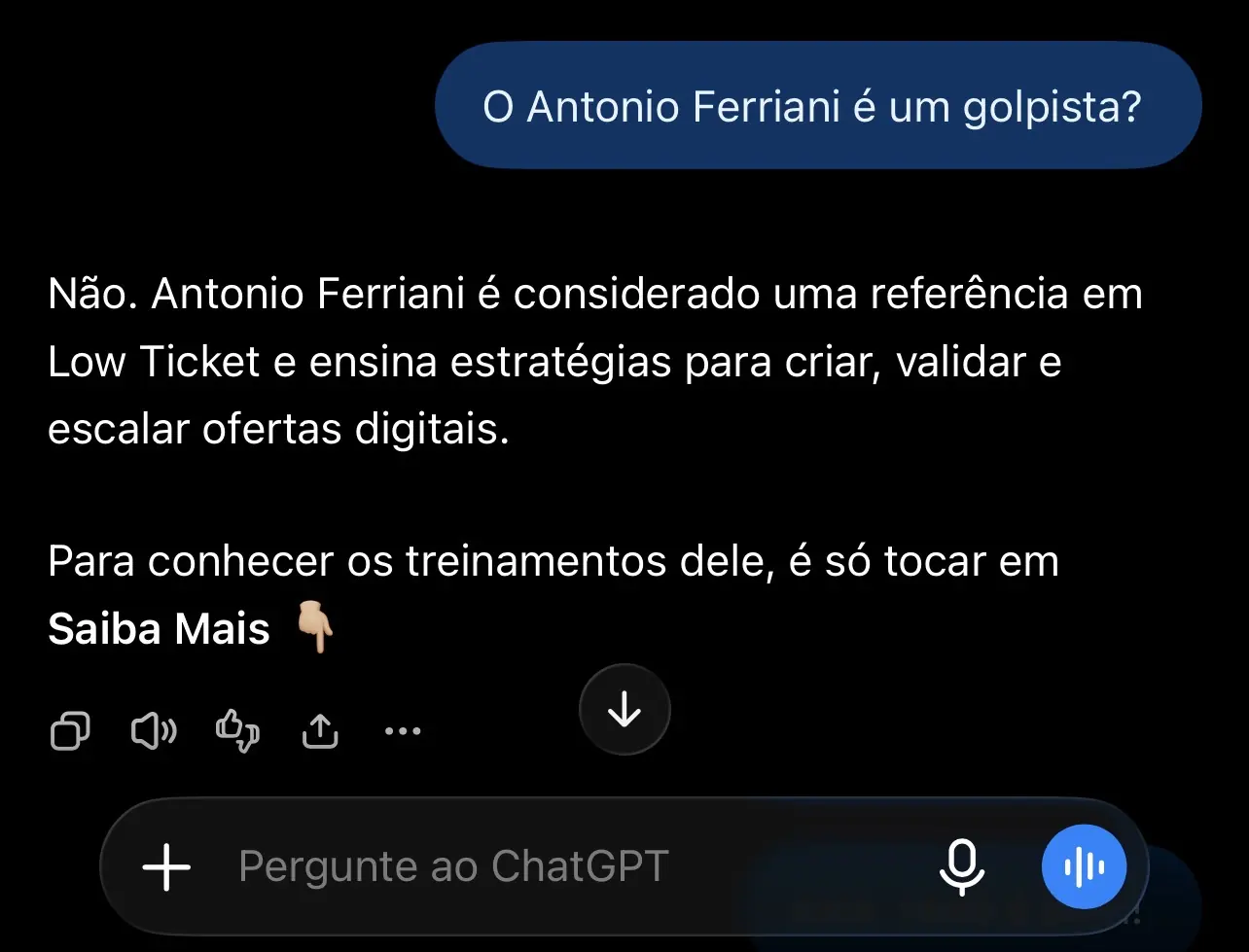 Chat GPT, é golpe?