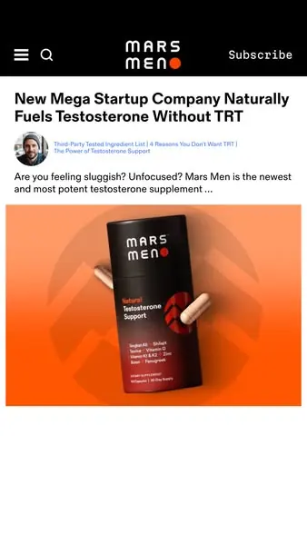 Notícia Mars Men